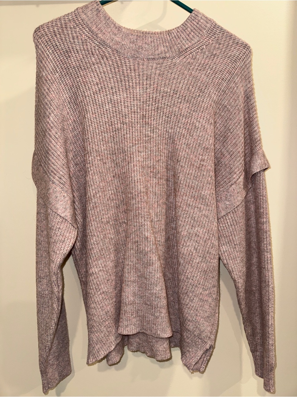 Terra & Sky Heathered Mauve Crewneck Sweater